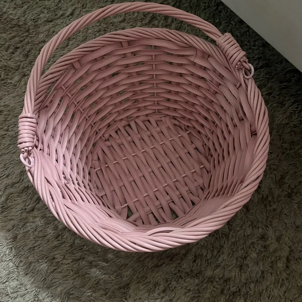 Target Pink Woven Basket